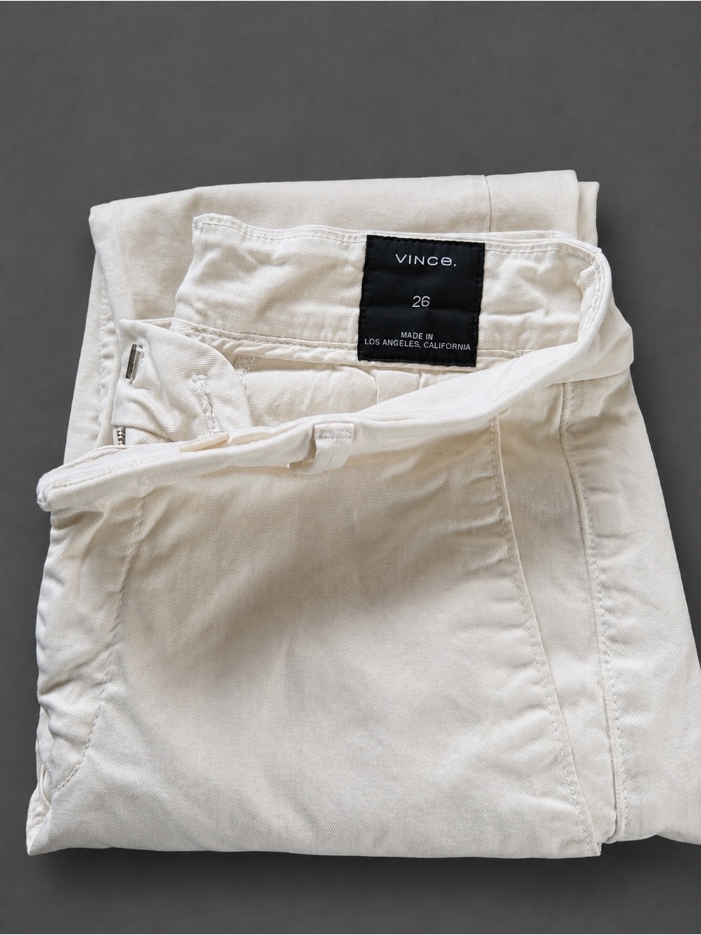 Vince Women’s Cream Straight Leg Pants Size 26